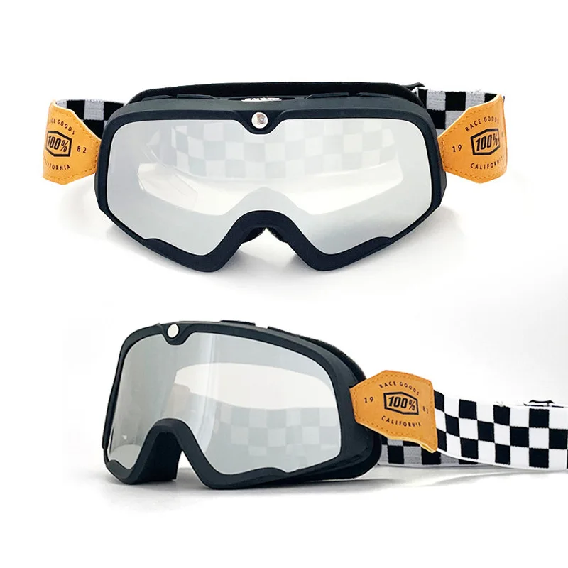 

Новейшие мотоциклетные ретро очки, лыжные очки, солнцезащитные очки для мотокросса на открытом воздухе, шлем для верховой езды, гонки, кафе, гонки, горный велосипед, квадроцикл