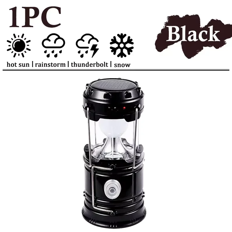 

Солнечный портативный фонарь для кемпинга USB заряжаемый