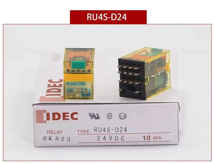Оригинальное промежуточное реле RU4S 6A 14-pin RU4S-D24 RU4S-A220 RU4S-D-D24 RU4S-CD1-D24
