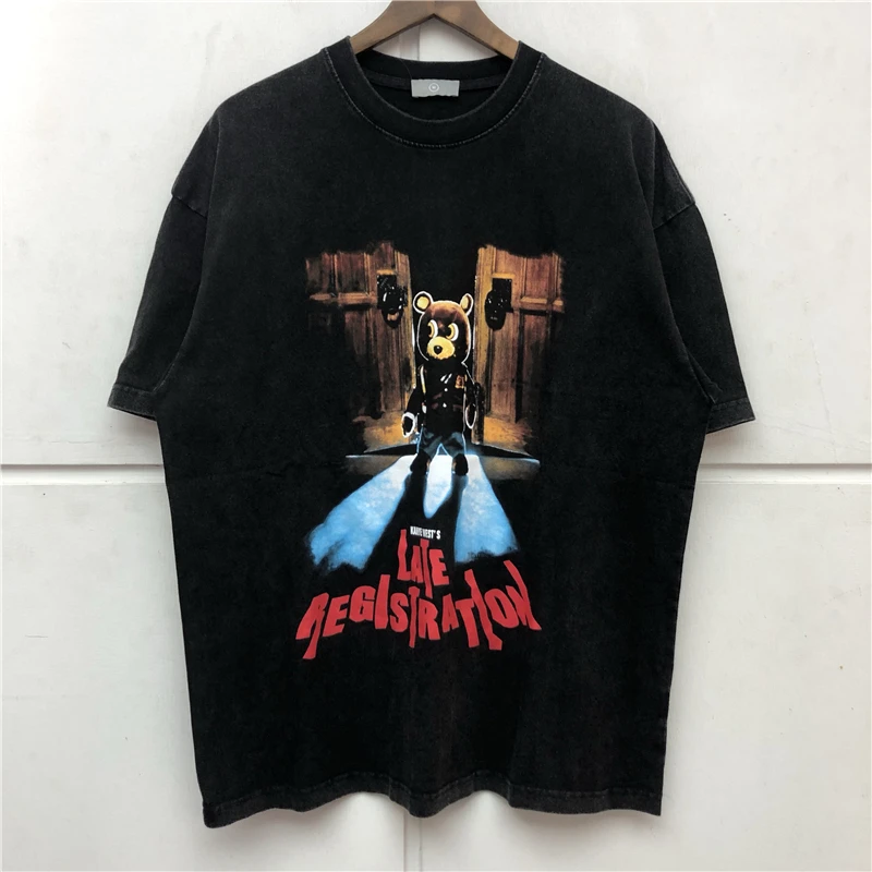

2022 NEW Kanye Vintage Nice Washed Heavy Fabric Short-sleeved T-shirt