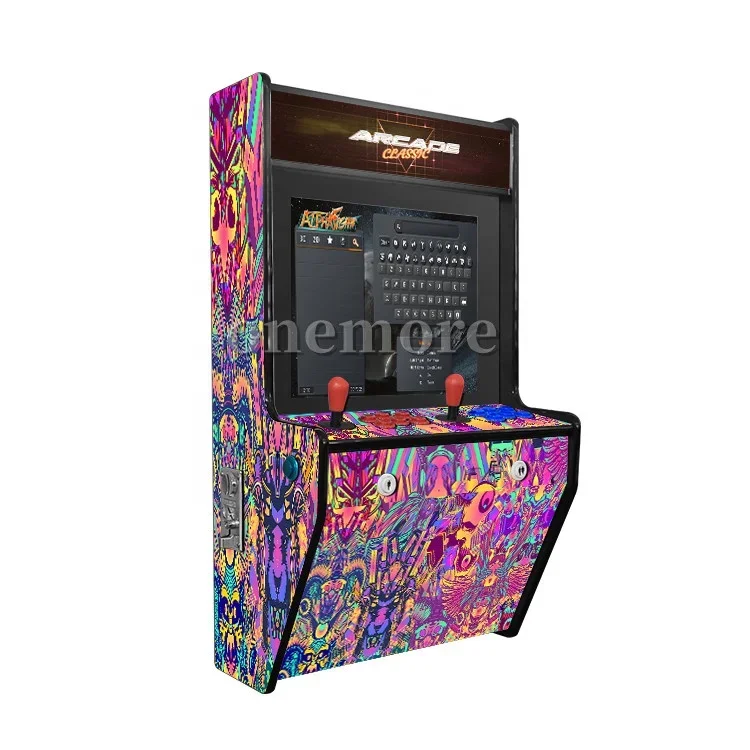 

Wall hung arcade game machine with 6000 games,24 inch 2 players arcade games,wall mounted machine for home play
