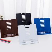 metal book stand reading book holder folding reading stand anti slip adjustable desktop bookend holder
