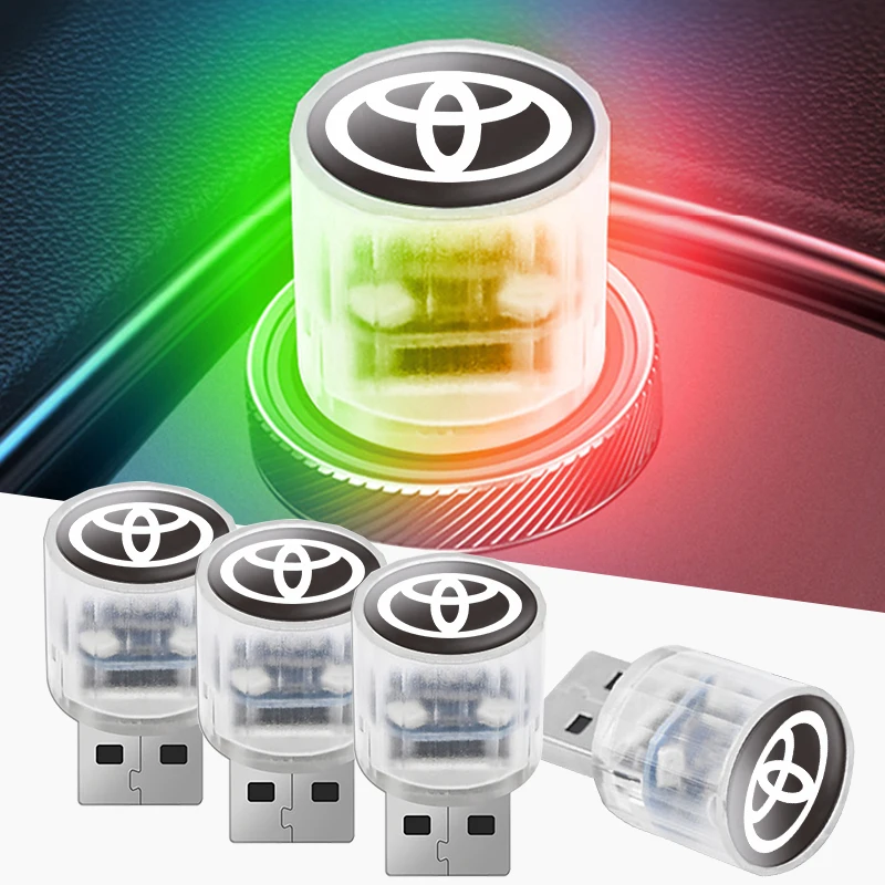 

1Pcs Car USB LED Atmosphere Mini Light Interior Colorful Lights For Toyota Corolla Yaris Chr Auris Rav4 Prius Prado Avensis 86