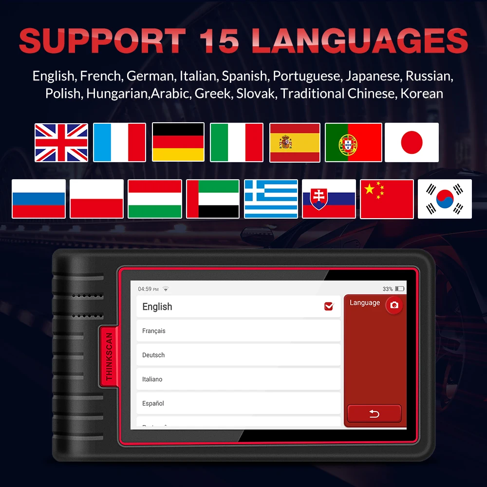 Полная система THINKSCAN Max автомобильный диагностический инструмент