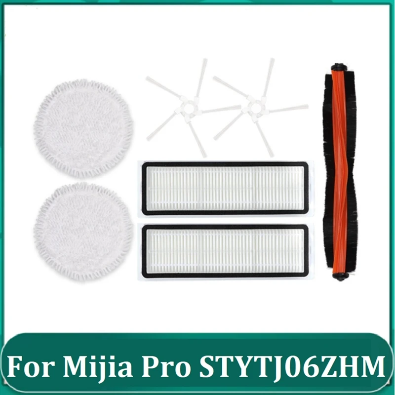 

7Pcs Replacement Parts For Xiaomi Mijia Pro STYTJ06ZHM Self-Cleaning Robot Vacuum Cleaner Main Side Brush Mop Filter
