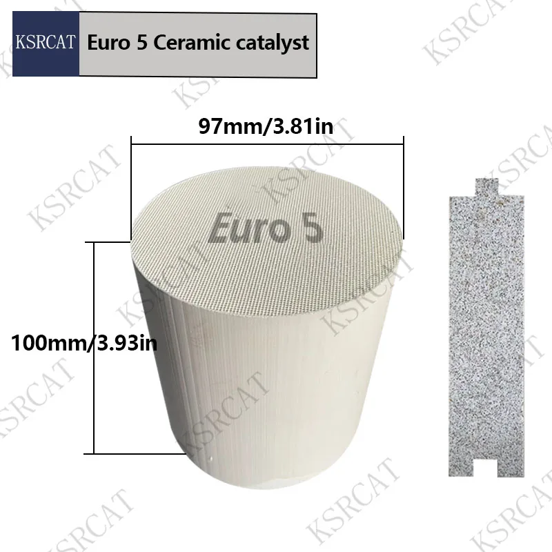Универсальный керамический трехходовой катализатор Euro 5 400 cpsi 97*100 мм выхлопной