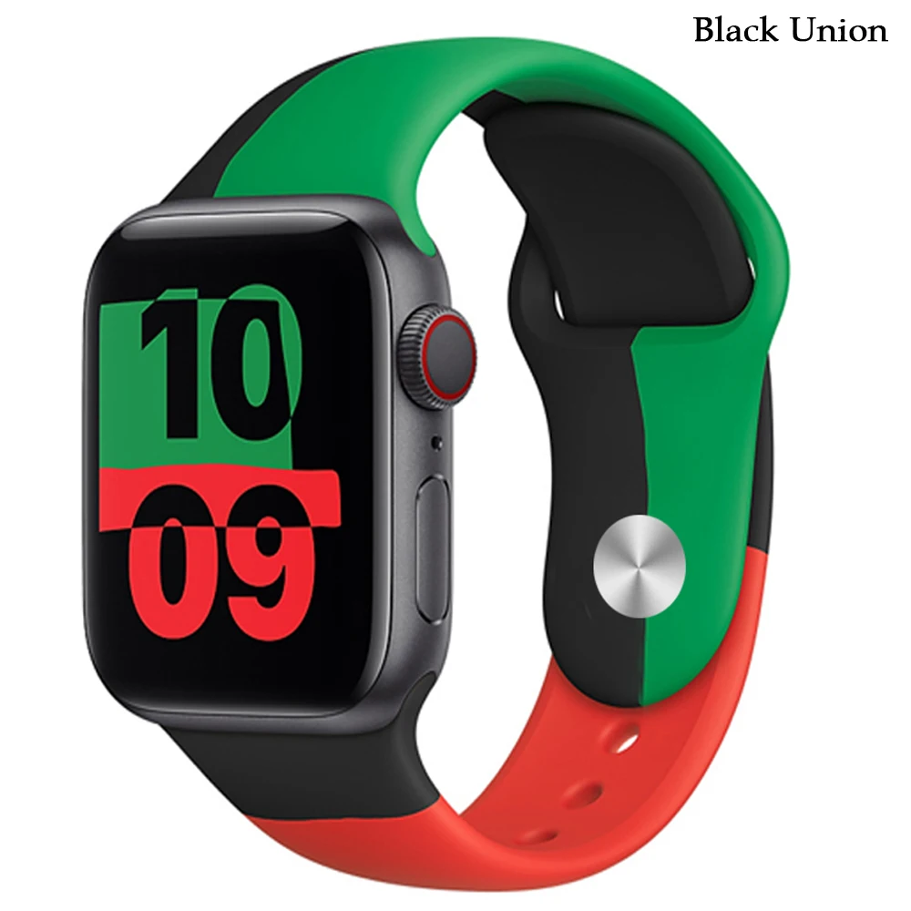 

Pride Strap for Apple Watch series 7 41mm 45mm 38mm 42mm Silicone correa sport printed bracelet iwatch band 6 5 4 3 SE 40mm 44mm