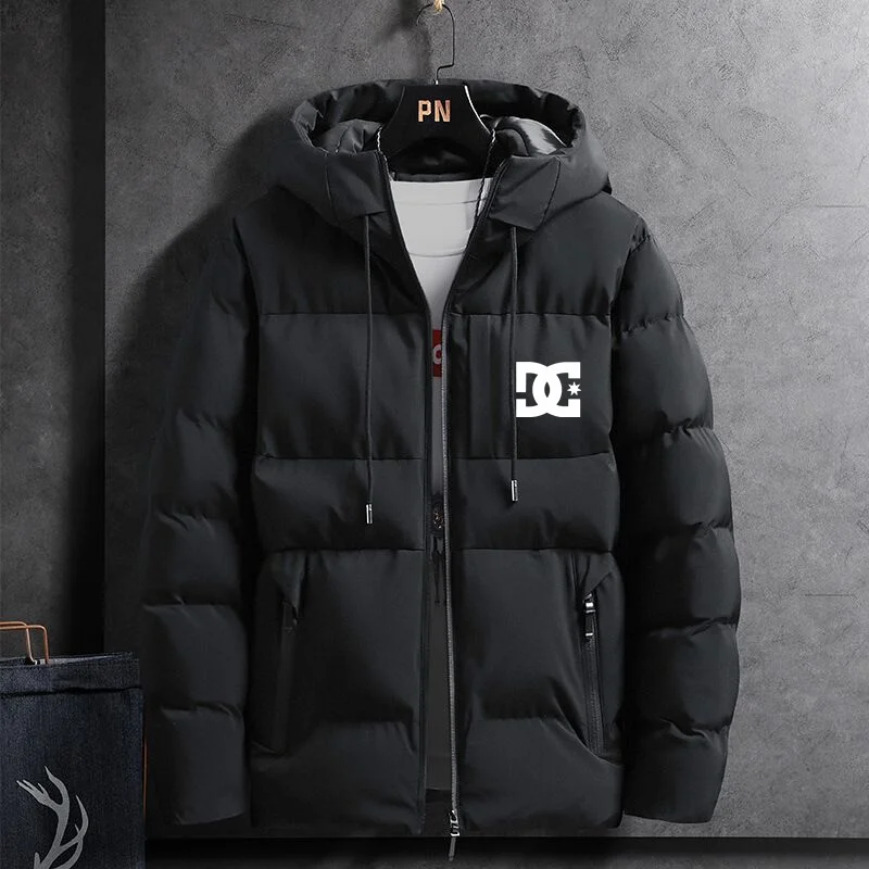 

New men's slim cotton-padded jacket autumn and winter cotton-padded jacket down cotton-padded jacket for young men hooded coat
