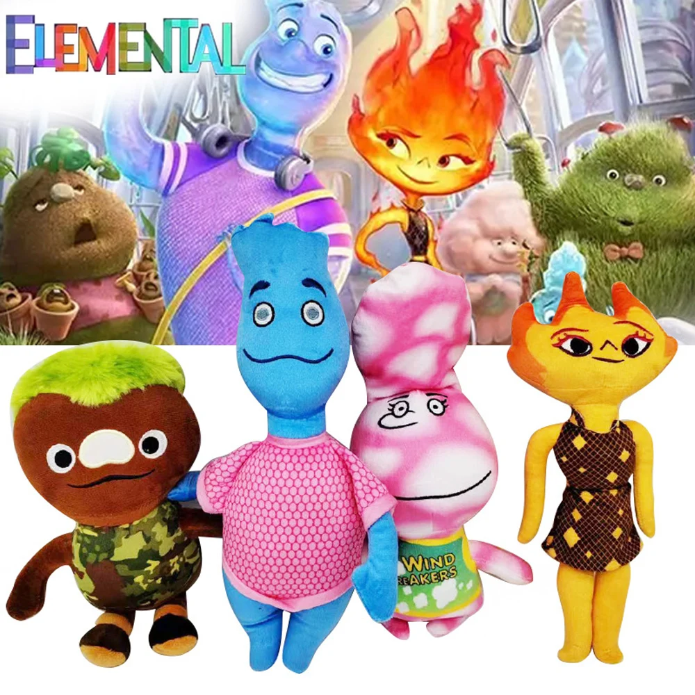 Новинка, плюшевая игрушка в стиле Disney Pixar, плюшевая мультяшная кукла Crazy Element City, мягкая игрушка, аниме куклы, подарок на день рождения