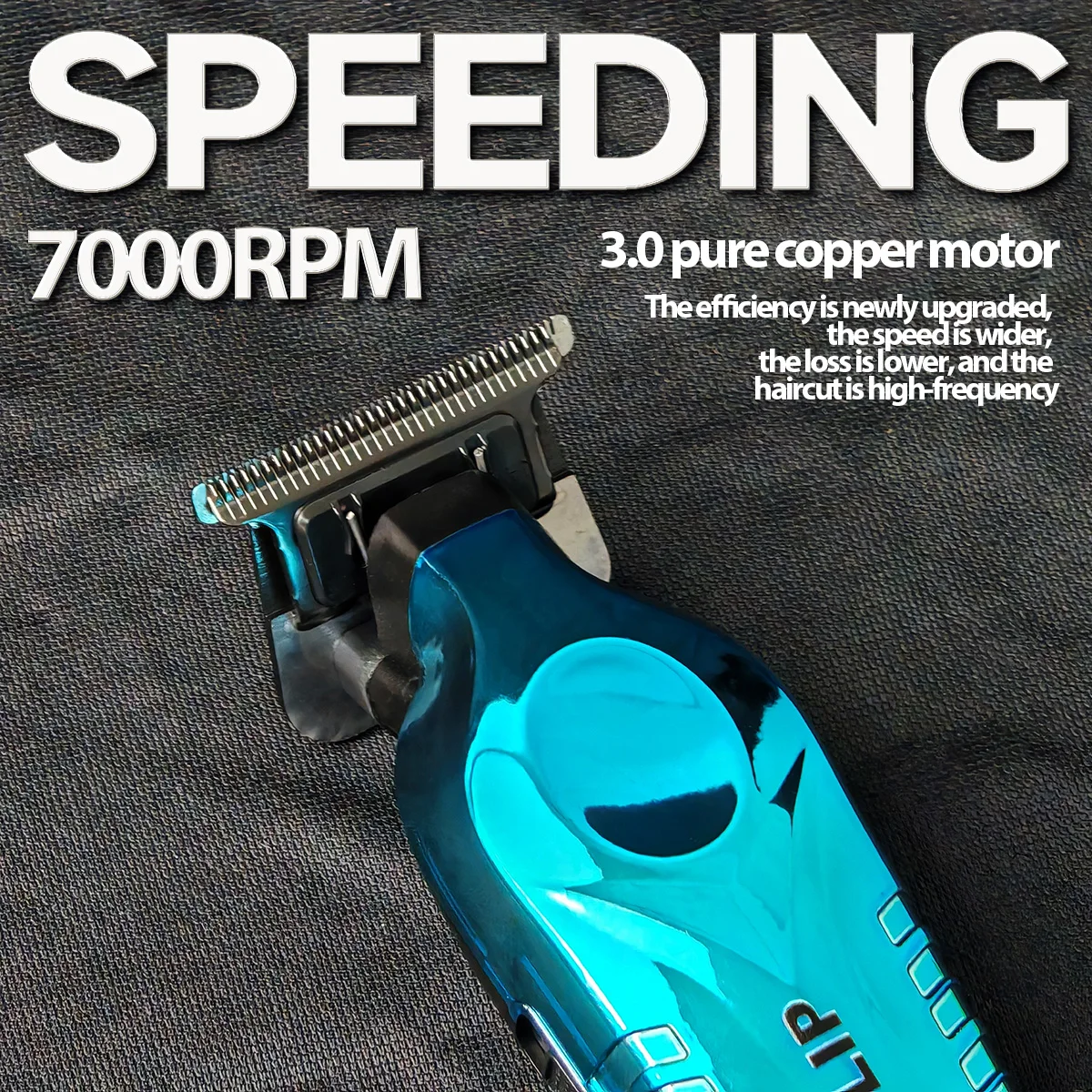BRDCLIP BRD636 Профессиональный мужской триммер для волос 7000 об/мин лезвие DLC машинка