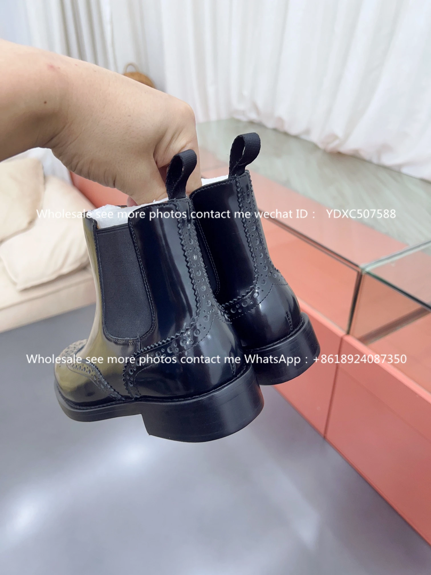 European and American Autumn and Winter New Chelsea Short Boots Women's Boots Leather Flat Bottom Martin Boots Ankle Boots