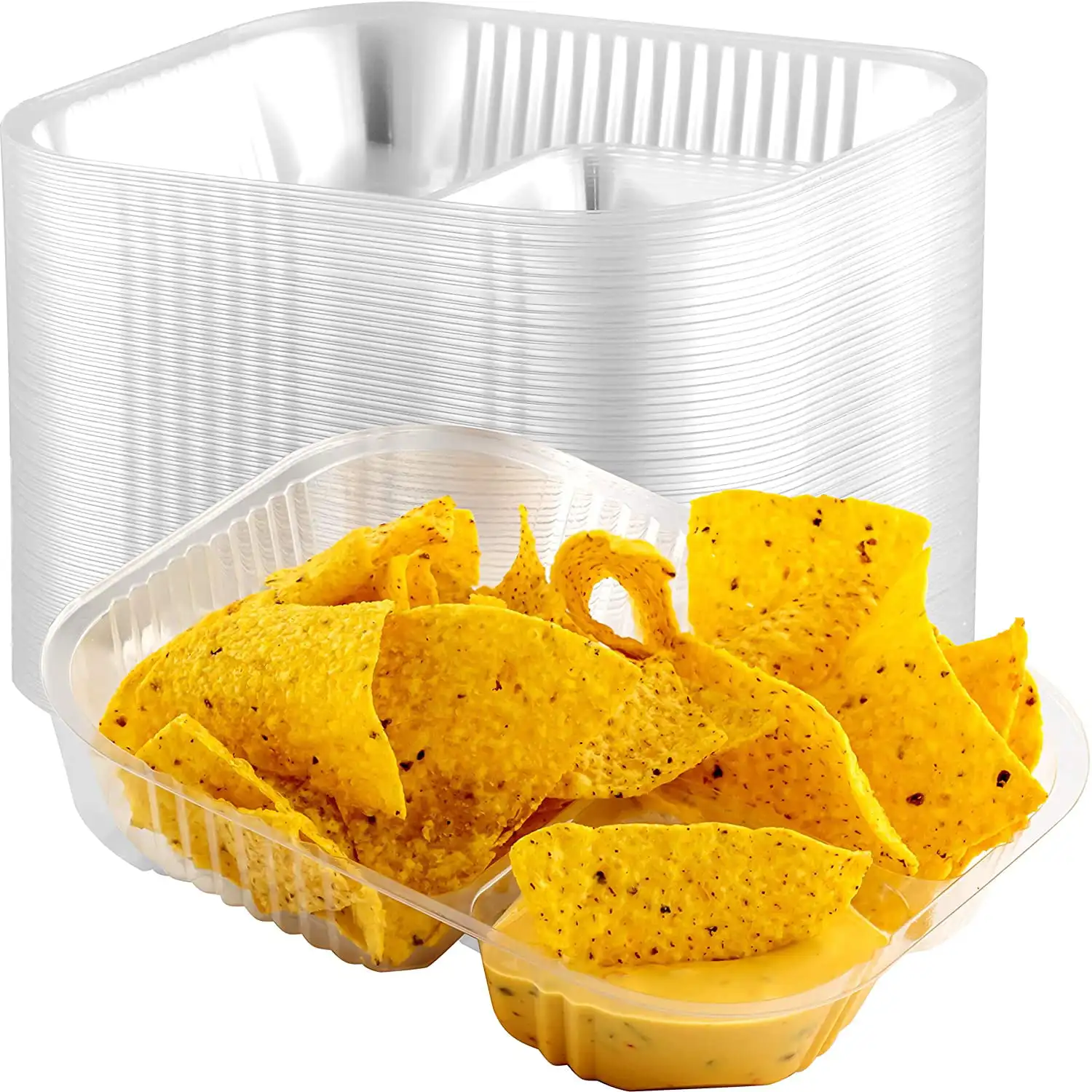 

8" Leakproof Disposable Nacho Trays, 125 Pack