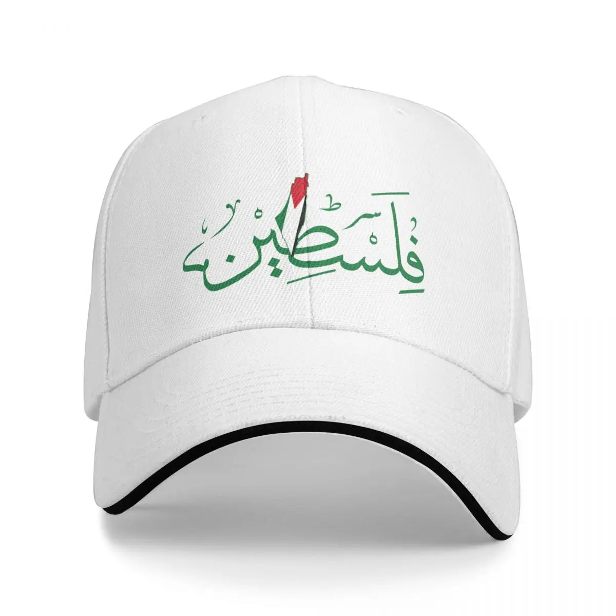 

Palestine Arabic Name With Palestinian Flag Baseball Caps Snapback Fashion Baseball Hats Breathable Casual Outdoor Unisex