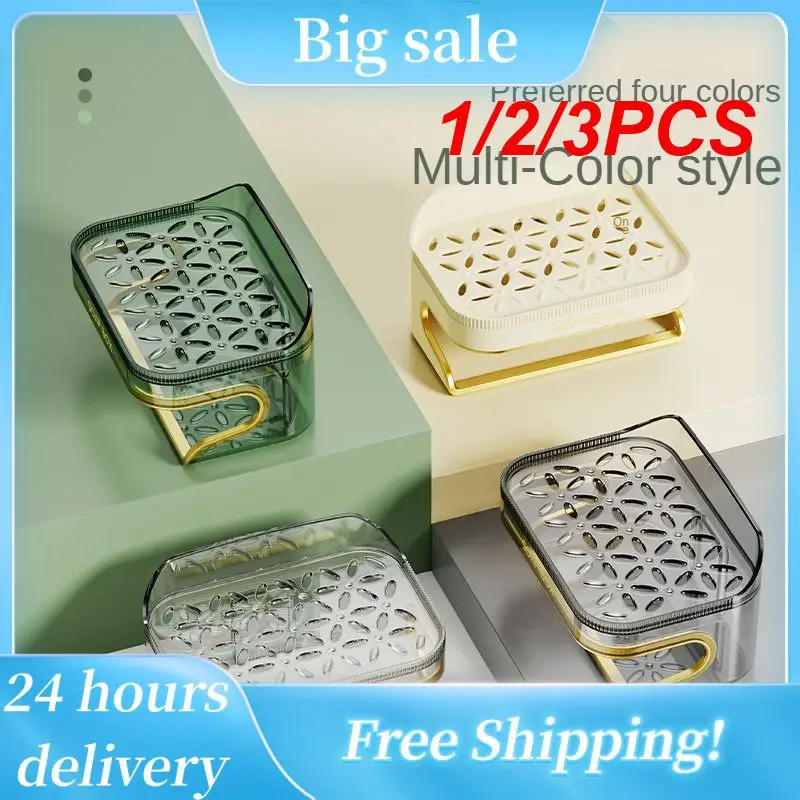 

1/2/3PCS Suction Cup Soap Holder Innovative Convenient Durable Versatile Easy To Install Soap Dish With Drain