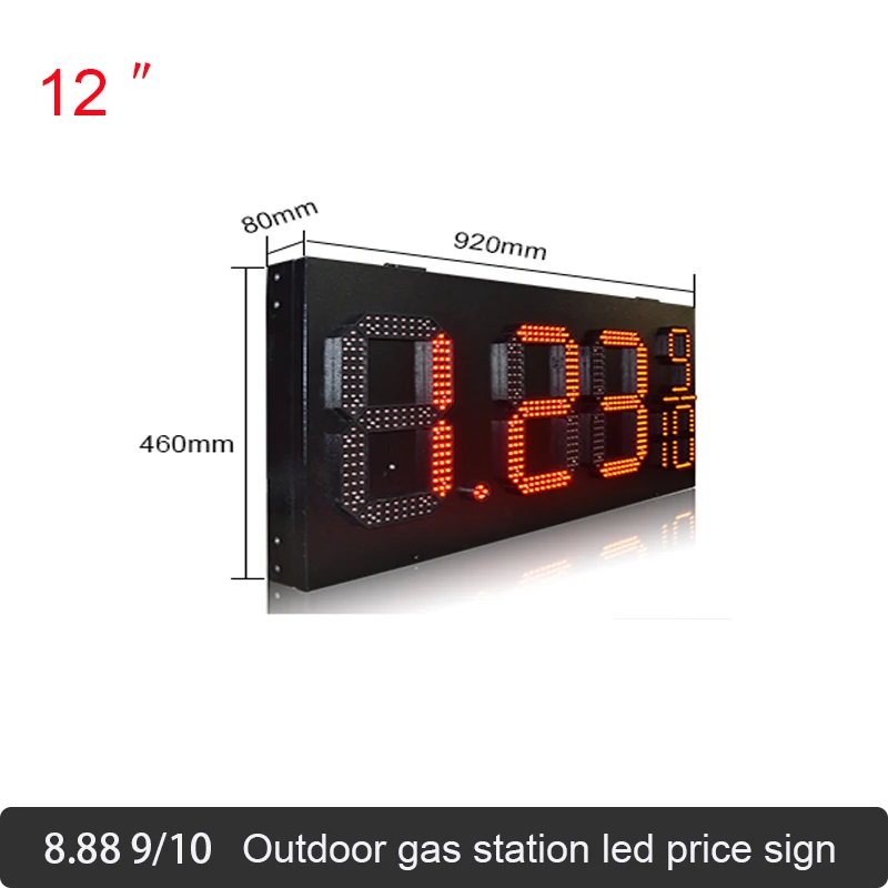 Горячая Распродажа светодиодный экран цены на газ 7 сегментов цена дисплея знак