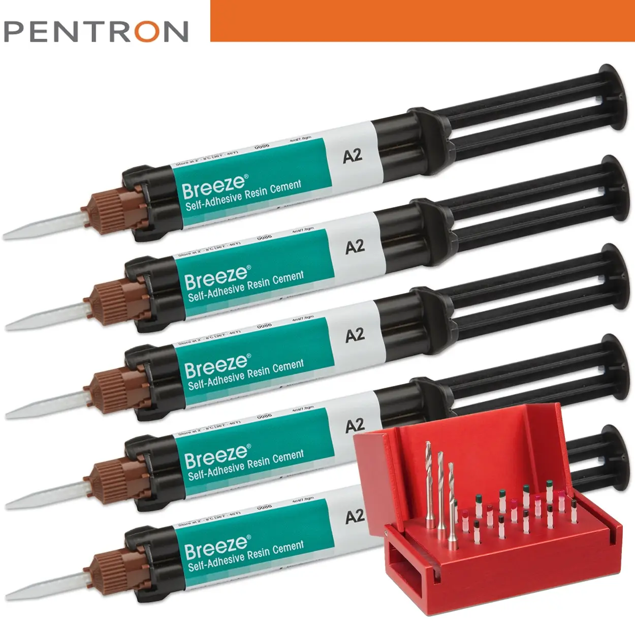 

Pentron Breeze Self-adhesive Resin cement - FibreKleer Radyoopak Fiber Post Set