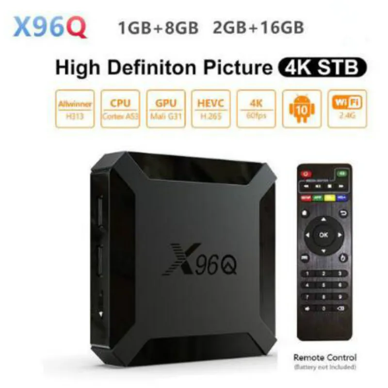 

ТВ-приставка HD 4K X96Q, Android 10,0, Allwinner H313, 4 ядра, Youtube