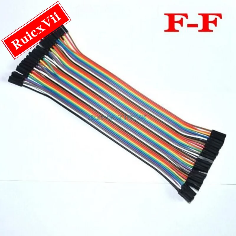 1 шт. = 40 шт., кабель Dupont 21,5 см, 2,54 мм, 1 штифт, 1p-1p «Мама»-«мама», оптовая продажа, Прямая поставка