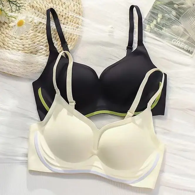 

Нижнее белье контрастных цветов с небольшой грудью, собранной без отметки, с фиксированной чашкой, красивый мягкий поддерживающий бюстгальтер на спине