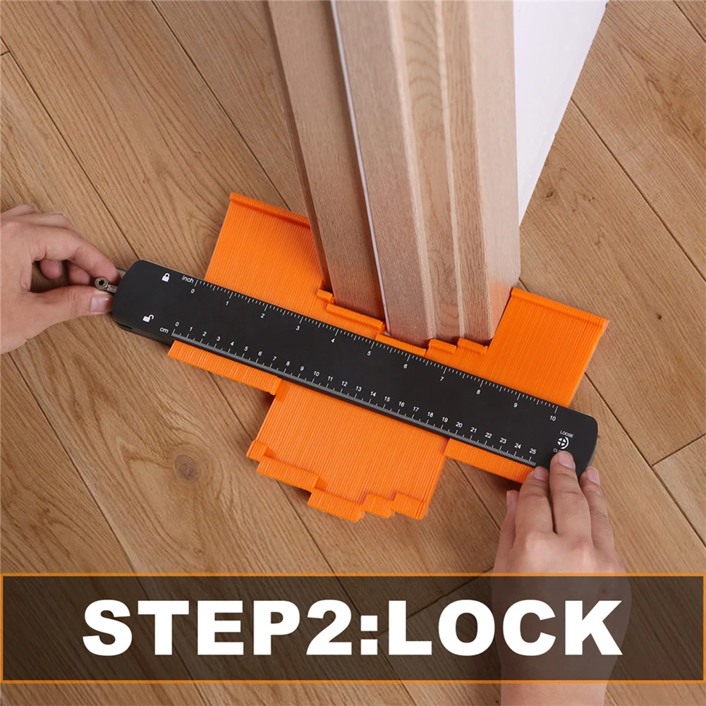 

10 Inch Lightweight High Accuracy DIY Profile Gauge Woodworking With Lock Multifunction Shape Duplicator Marking Tools Portable