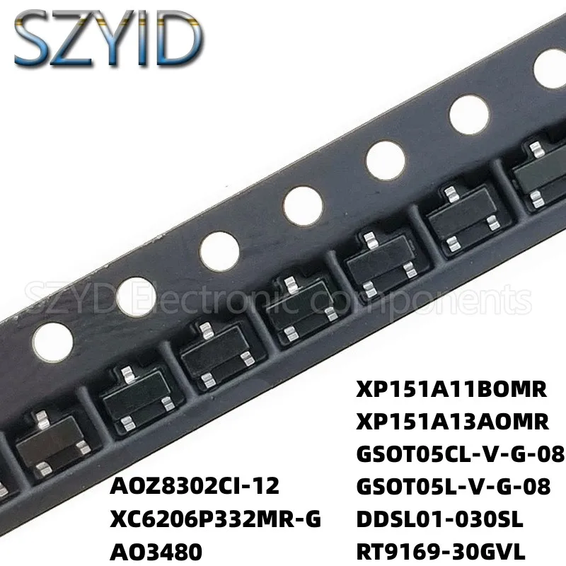 100 шт., Фотоэлементы SOT23, AO3480 XP151A11BOMR XP151A13AOMR GSOT05CL, Фотоэлементы