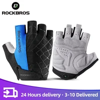 rockbros cycling gloves bike shockproof foam padded half finger short glove anti slip breathable mtb dh rode bicycle mens gloves