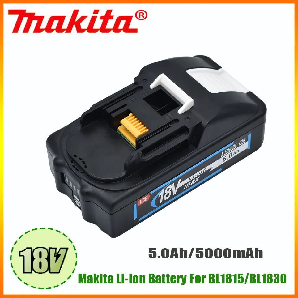 

18V 5000mAh Makita BL1830 BL1840 5.0Ah 21700 Li-Ion Batterij Voor Makita Vervangbare Accessoires Voor Elektrische Gereedschap