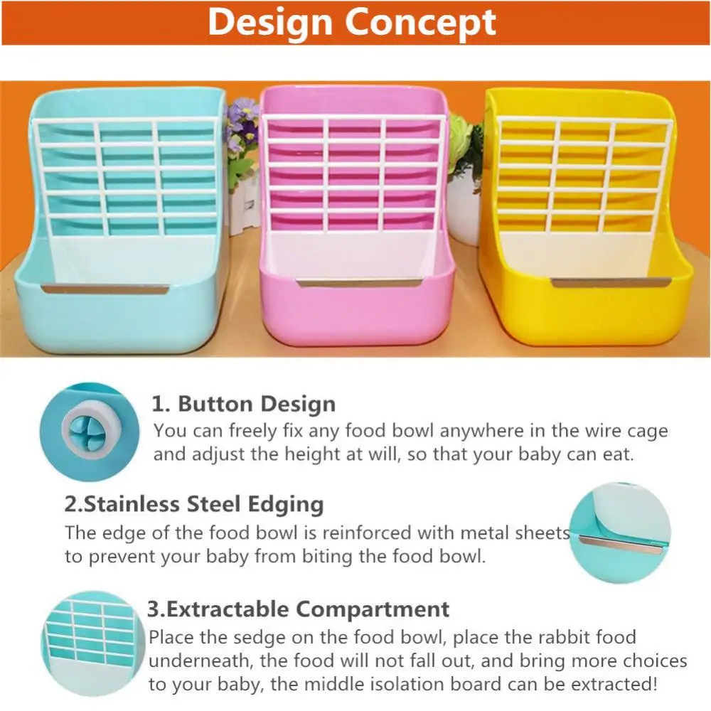 Кормушка для травы 2 в 1 кроликов морских свинок брюнок сена |