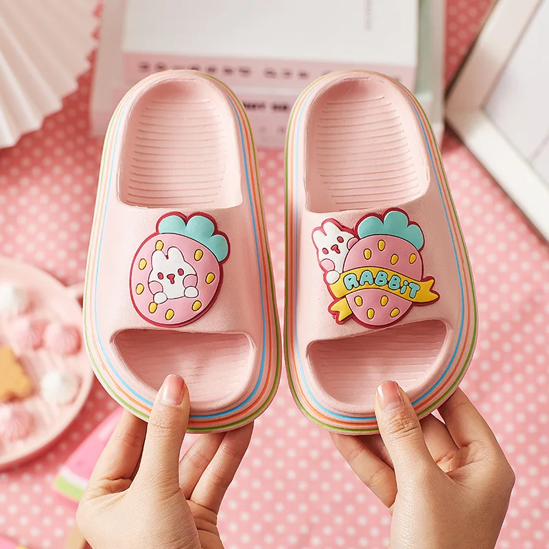 Нескользящие шлепанцы для девочек и мальчиков 3-10 лет |