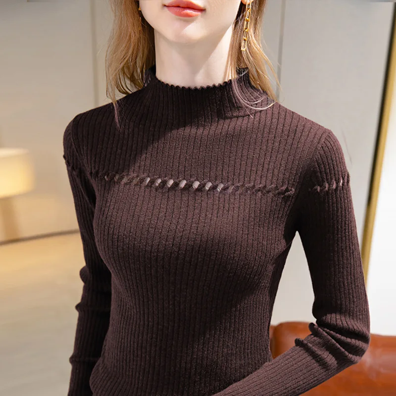 

Women's winter women's clothing 2021 new long-sleeved wool warm sweater one
