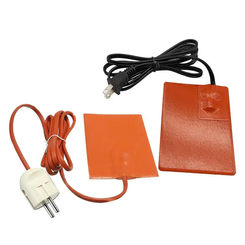 

Car Engine Heater Pad Quick Heating Silicone Plate With Thermostat Silicone Rubber Heater Engine Oil Shell Chassis Heating