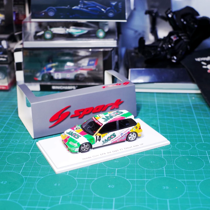 

SPARK 1/43 1992JTC Honda Civic EF9 14 # полимерная модель автомобиля коллекция орнамент подарок