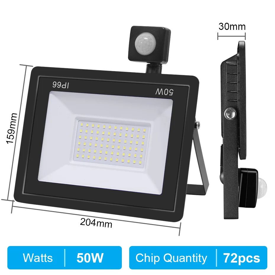 

FastDeng датчик движения прожектор белый 150Вт