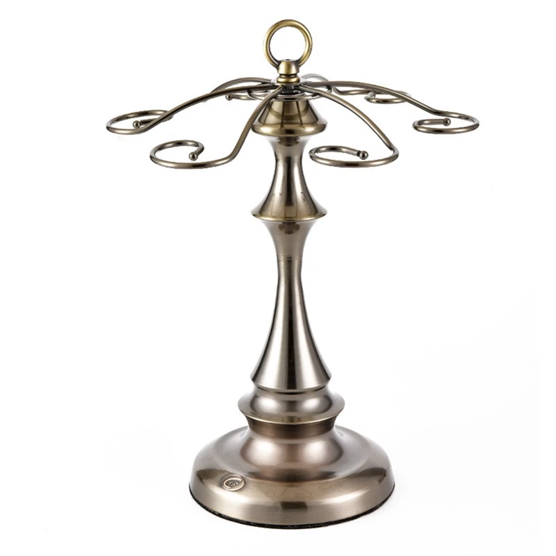 

Home Bar Hanging Wine Glass Cup Rack Arts Decorative Upside Down Cup Goblets Display Holder Iron Wire Stemware Stand