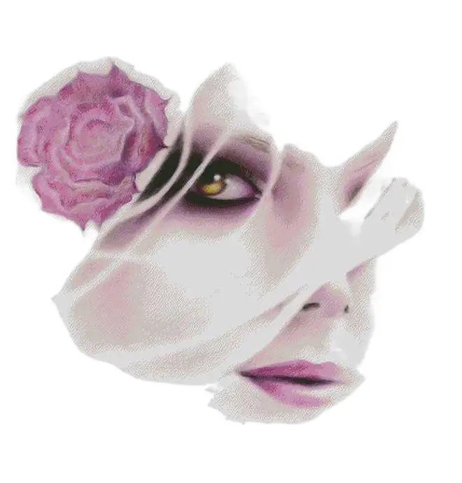 

Rose woman Cross Stich Embroidery set Electronic drawing Cross Stich Needlework PDF by Email