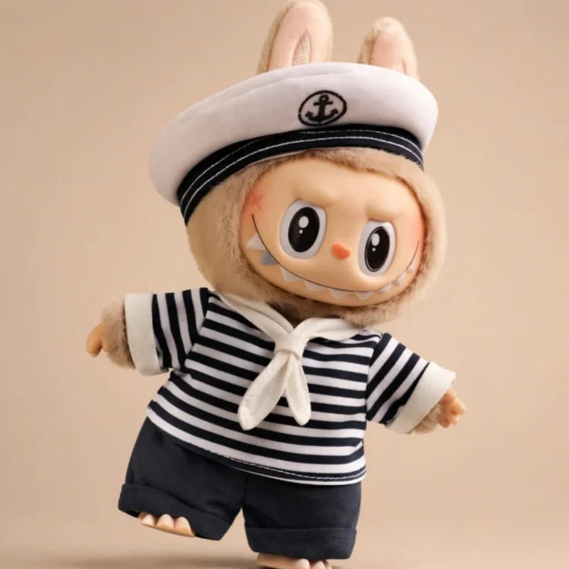 Фото POP MART LABUBU The Monsters Devliegende Series Sailor LABUBU Виниловая плюшевая фигурка-сюрприз в закрытой упаковке, коллекционная игрушка, кукла, милая аниме-фигурка №1