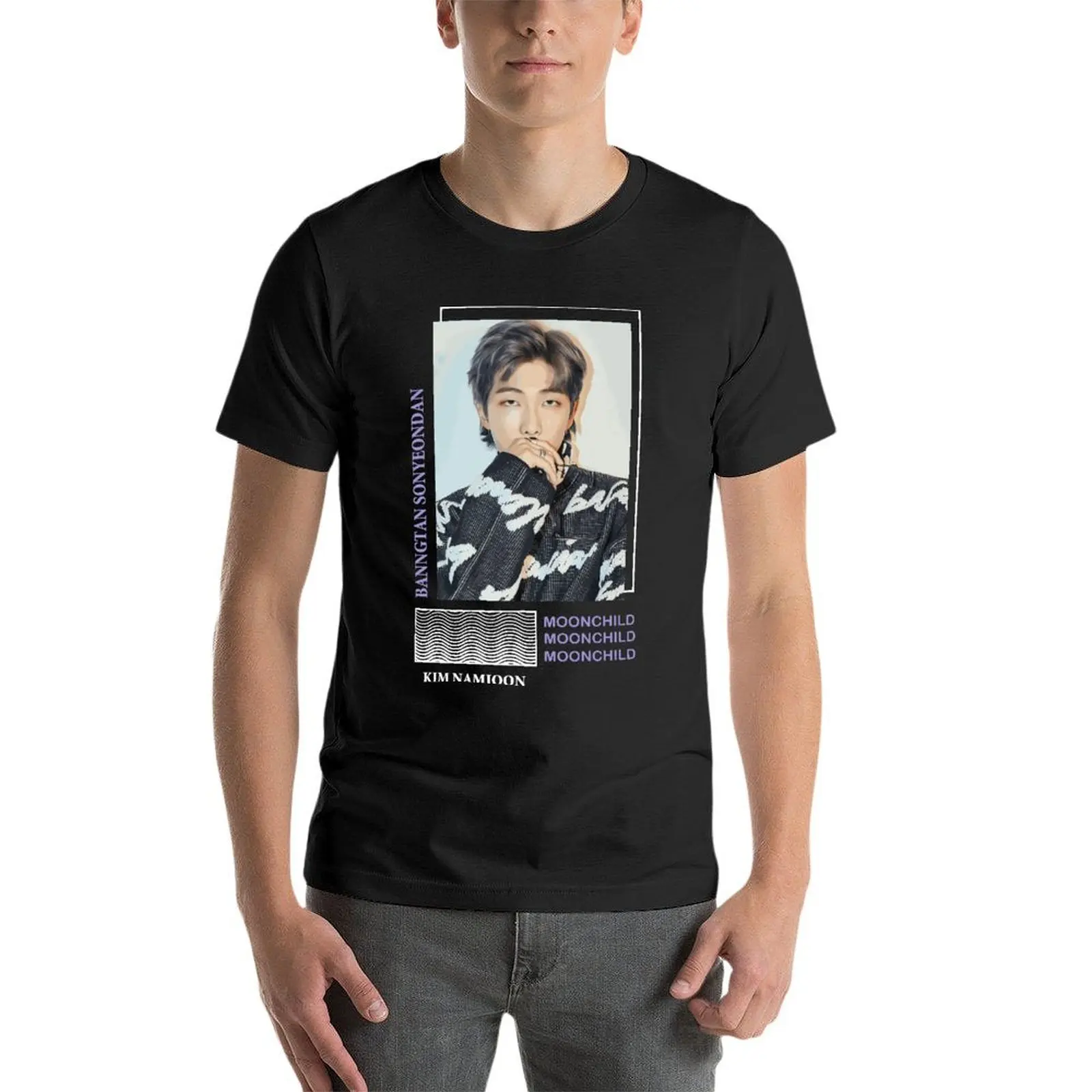 

Banctan Sonyeondan - Kim Namjoon Oversize T Shirt For Men'S Clothes 100% Cotton Streetwear Plus Size Tops Tee