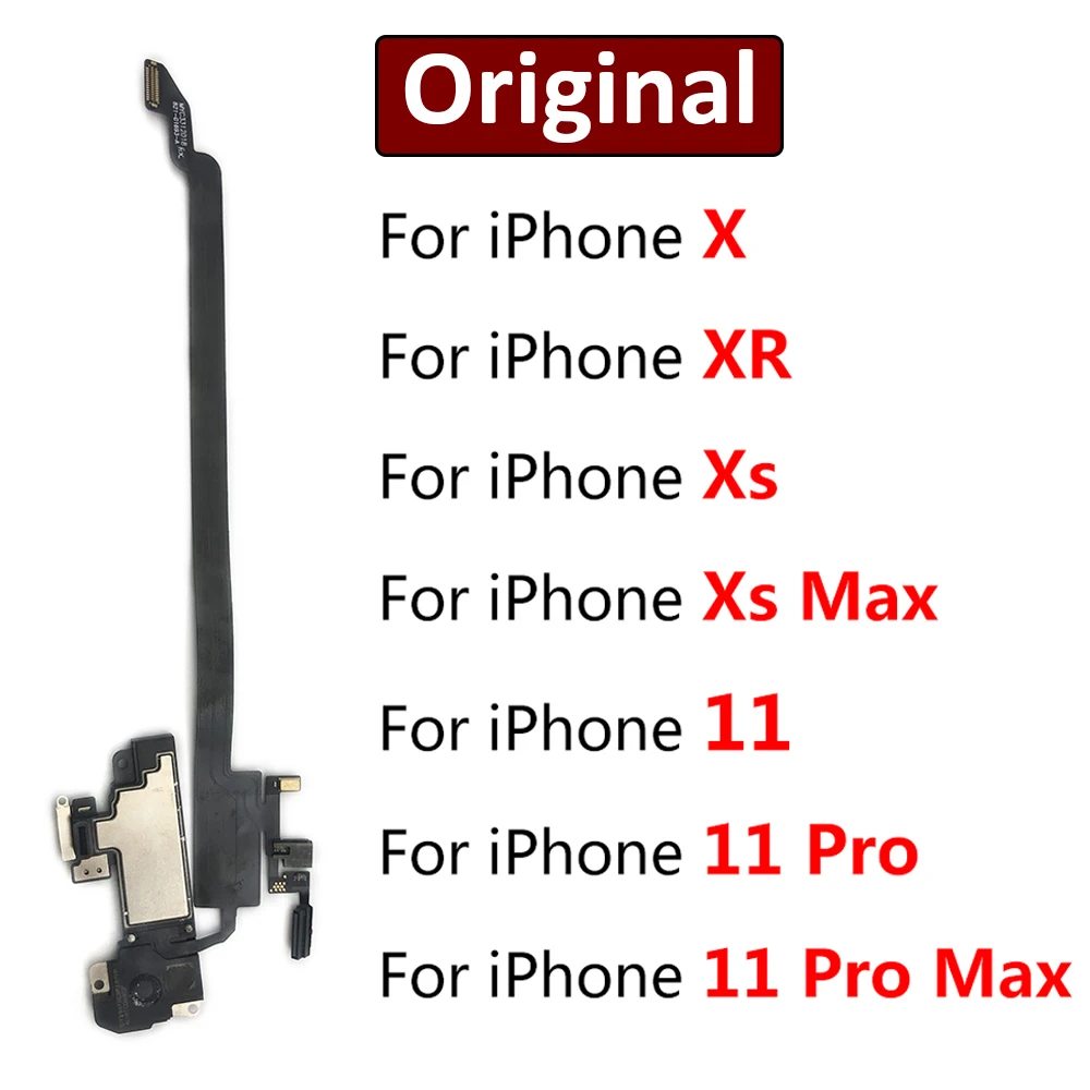 

Оригинальный Новый Динамик для iPhone X XR XS 11 Pro Max датчик приближения гибкий кабель запасные части