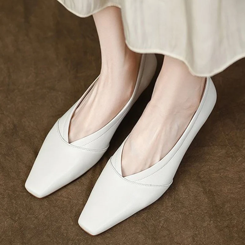 

Autumn Square Toe Shallow Women Casual Shoes Fashion Classic Cozy Party Dress Mujer Zapatos Sandals 2023 New Trend Loafers Shoes