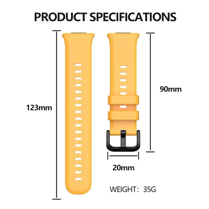 

Silica Gel Sports Fitness Bracelet Portable Comfortable Replacement Strap Durable Stable Consumer Electronics 1 Pcs Anti-losing