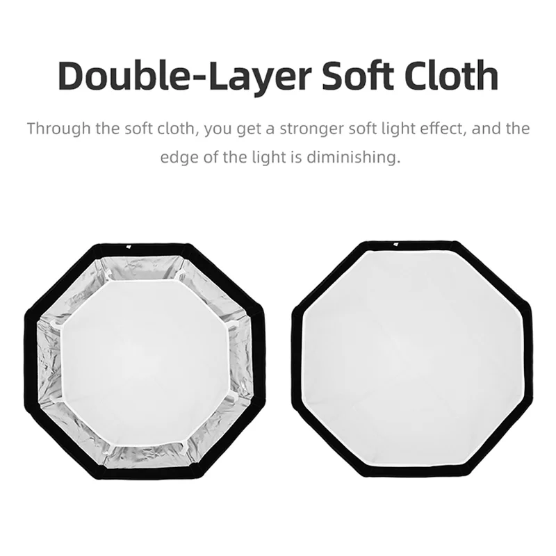 Софтбокс Triopo 120 65 90 см с креплением Bowens для фотосъемки восьмиугольный зонт улицы