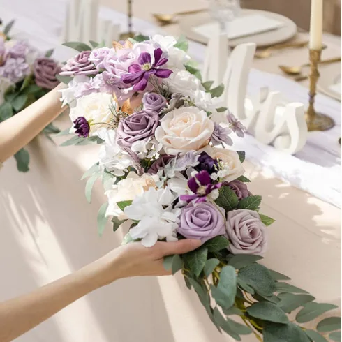 Наружная Свадебная Роза искусственный цветок арка рамка украшение на день