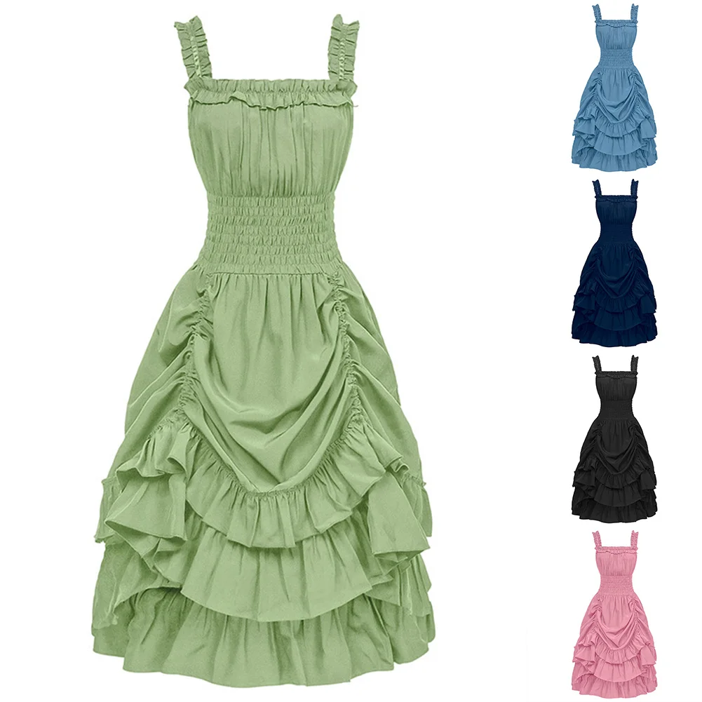 Новое женское викторианское платье с высокой талией для выпускного вечера макси