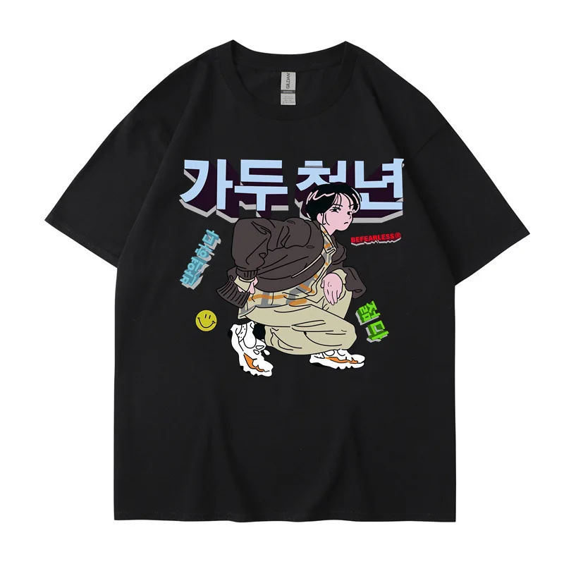 Новая японская футболка с короткими рукавами в стиле ретро женская летняя