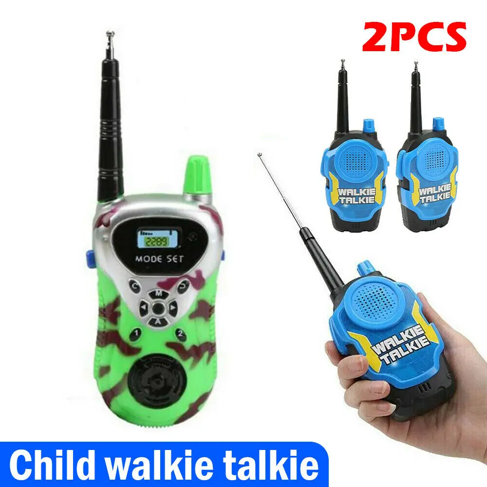 

2Pack Portable Children Walkie Talkies Kids Long Range Walky Talky Electronic