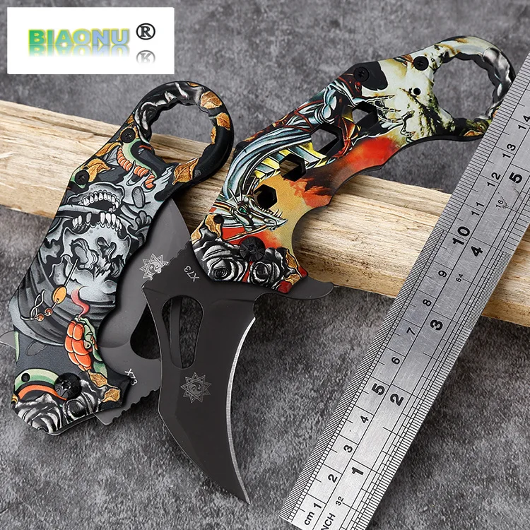 

BIAONU Folding Knifes Pocket Steel Claw Outdoor Survival Knife Military Camping Tactical Knives Military Survival Knive