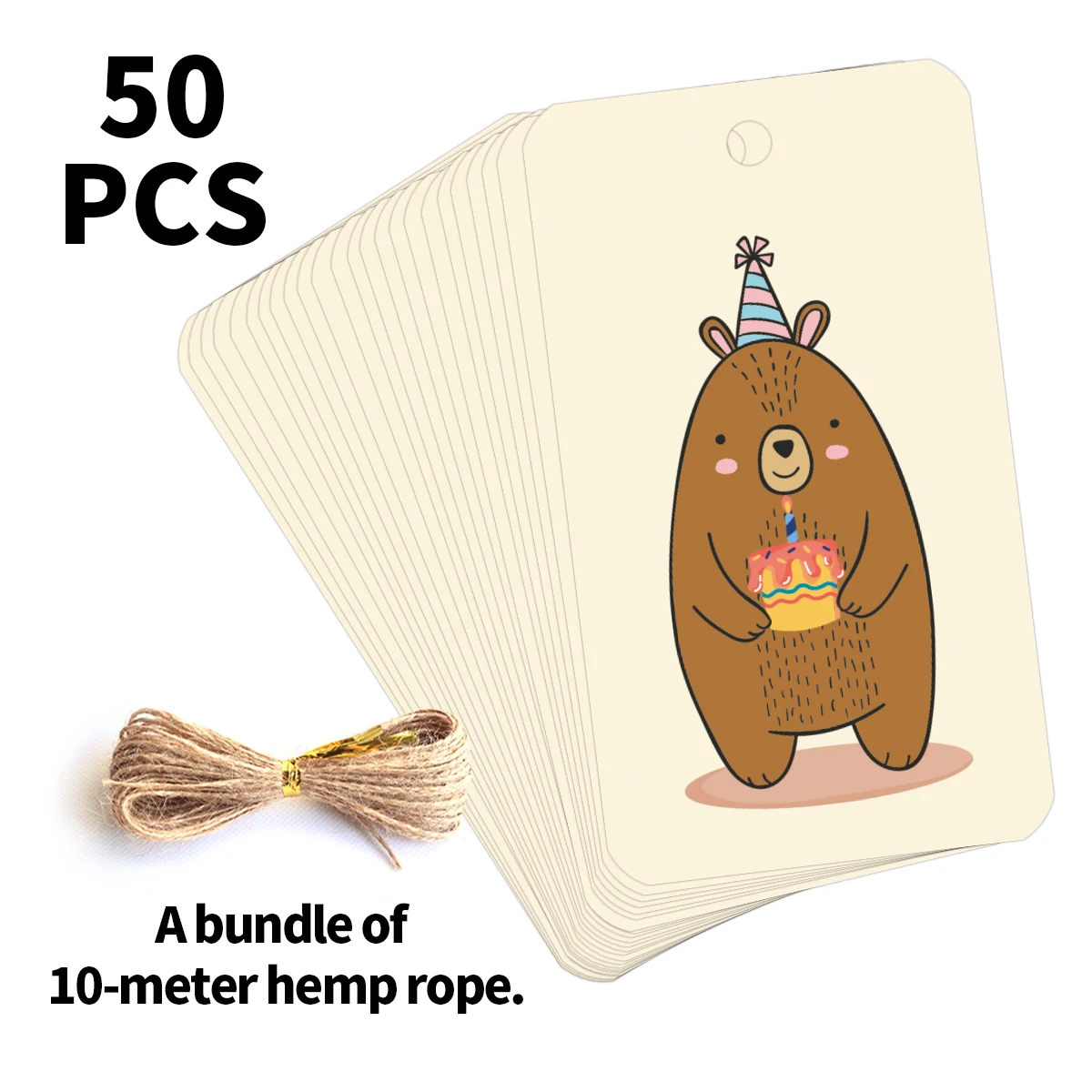 

Бирки для подарков с медведем