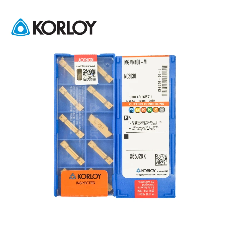 10 шт. KORLOY 100% оригинальные MGMN400-M NC3020 NC3030 NC3120 PC5300 PC9030 PC215K CN2000 HO1 многогранные