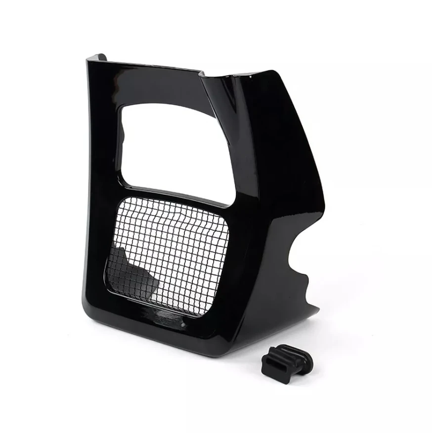 

НОВЫЙ МОТОЦИКЛ, черные обтекатели для подбородка, спойлеры, крышки радиатора, подходят для Harley Touring Street Glide 2017-2023 2022 2021 2020 2019