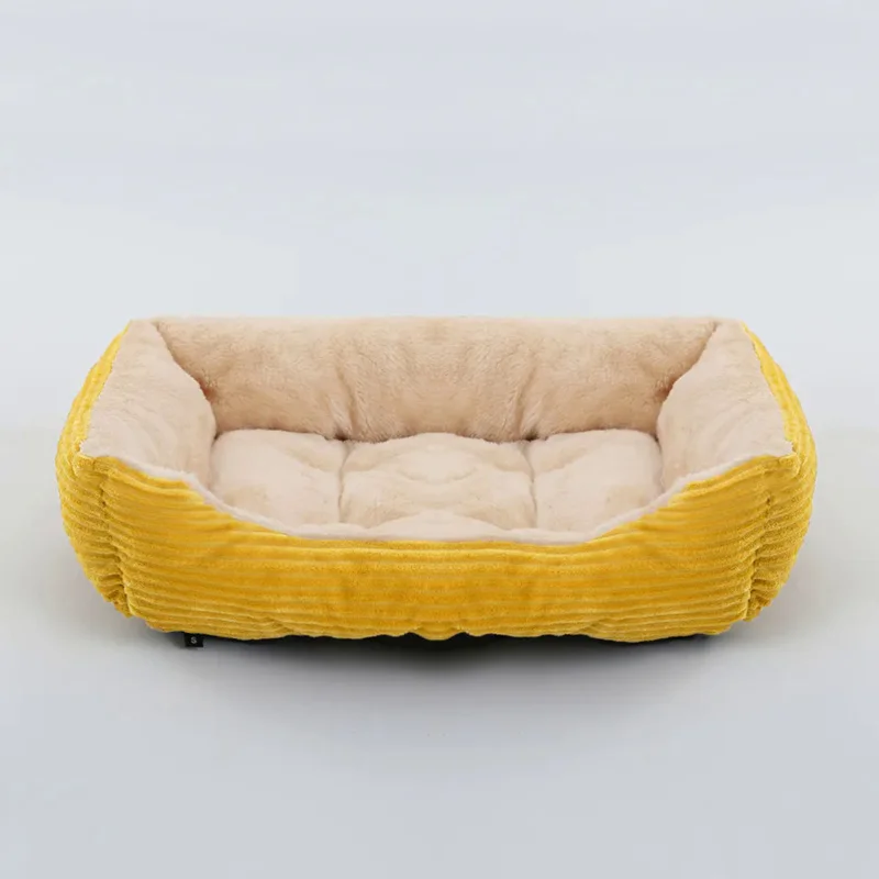 

Cat Bed Cozy Square Plush Kennel Puppy Sofa Bed Small Large Dog Sleep Pad Portable Pet Nest Pet Supplies Accessories